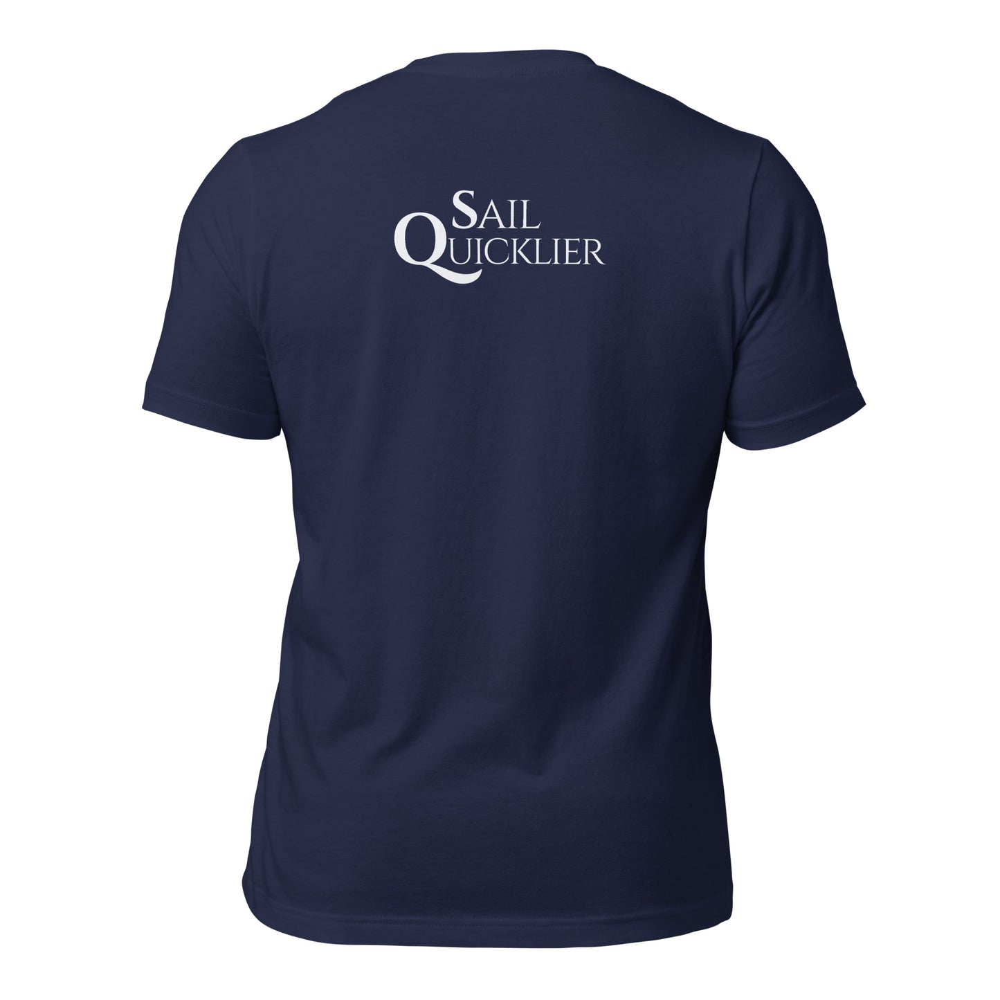 Wizard of Zenda T-shirt with Horizontal Logo and 'Sail Quicklier' on back